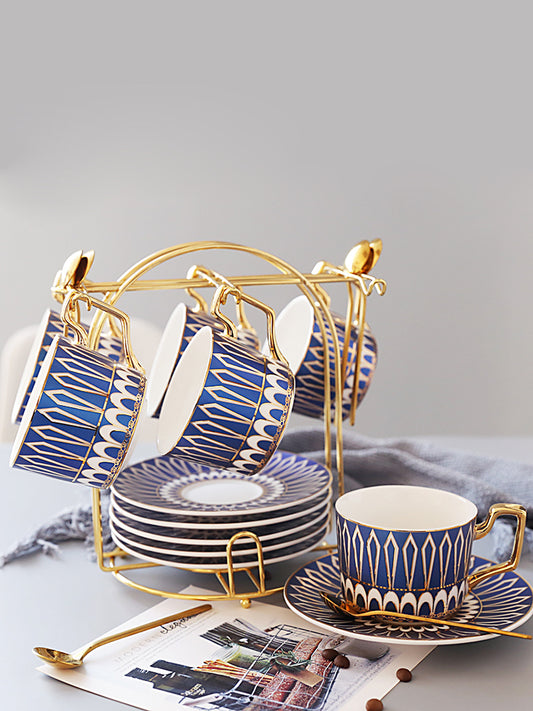 Luxury Gold Plated Ceramic Dinnerware