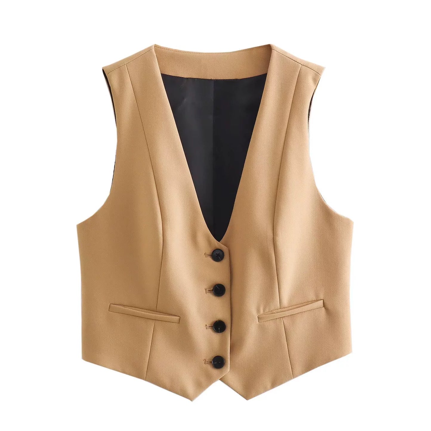 Sleeveless Short Vest and Pants