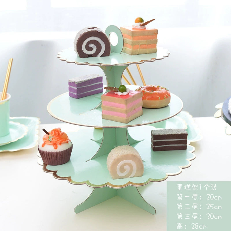 Rose Paper Banquet Afternoon Tea Holiday Supplies Plate