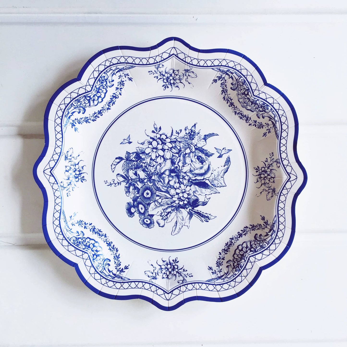 Blue and White Porcelain Series Disposable Paper Plate Chinese Style