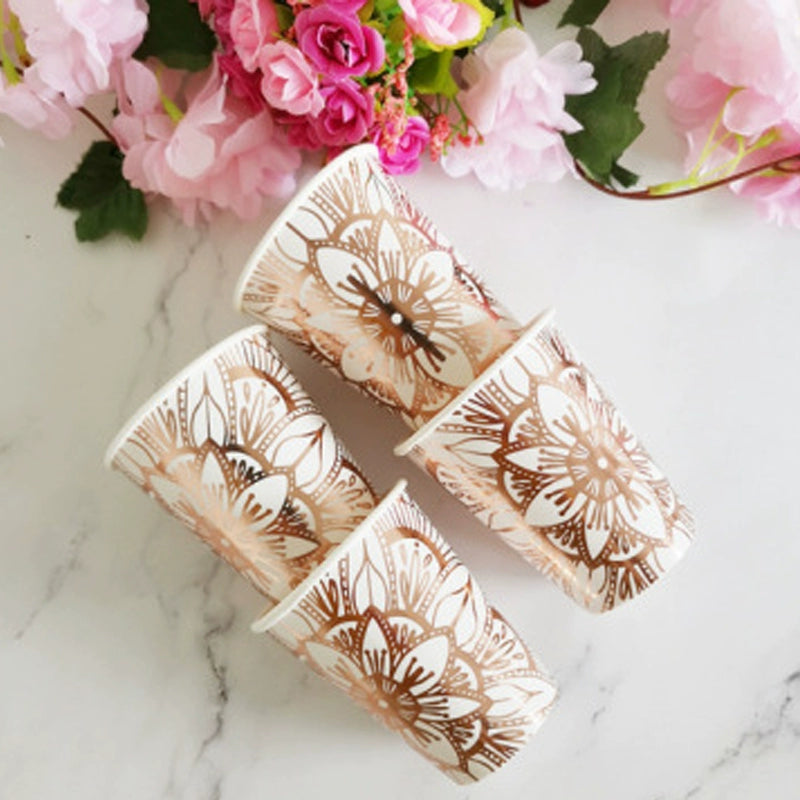 Rose Paper Banquet Afternoon Tea Holiday Supplies Plate