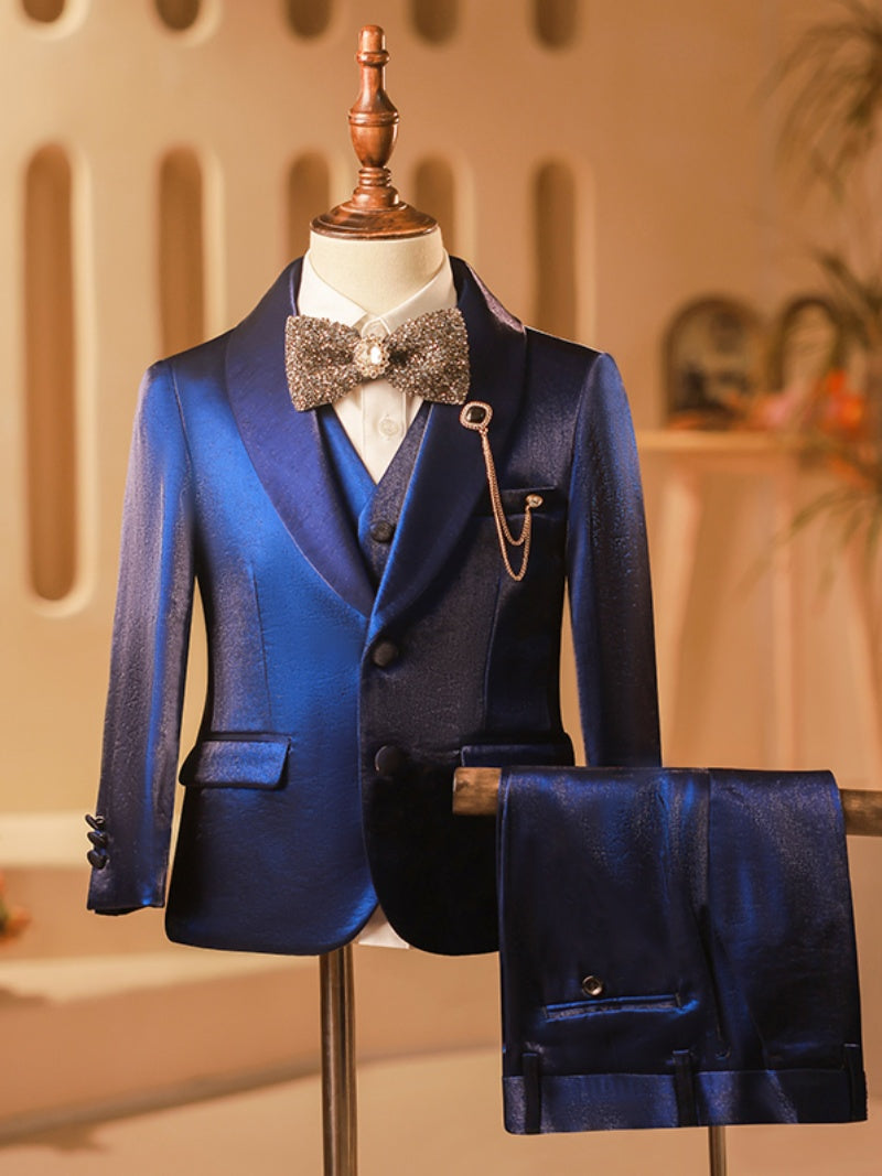 Elegant British Catwalk Boy's Spring Suit Two Pieces Handsome