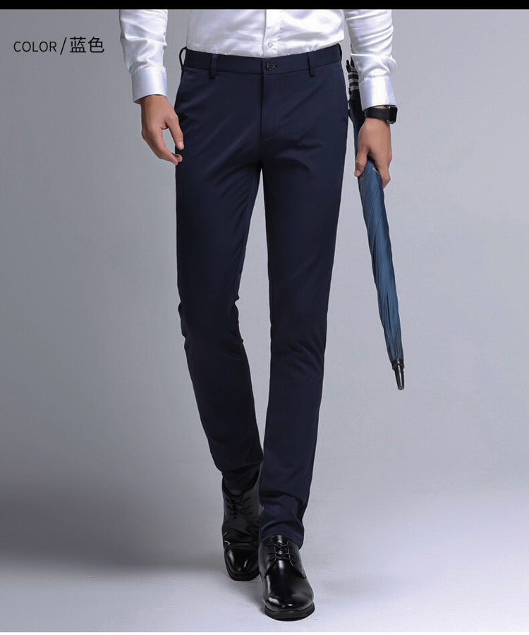 Brand Summer Slim-Fit Casual Suit Pants