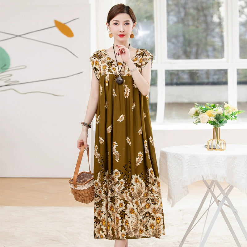Summer Pure Cotton Stylish Extra Large Size 110.00kg Dress or Sleepwear