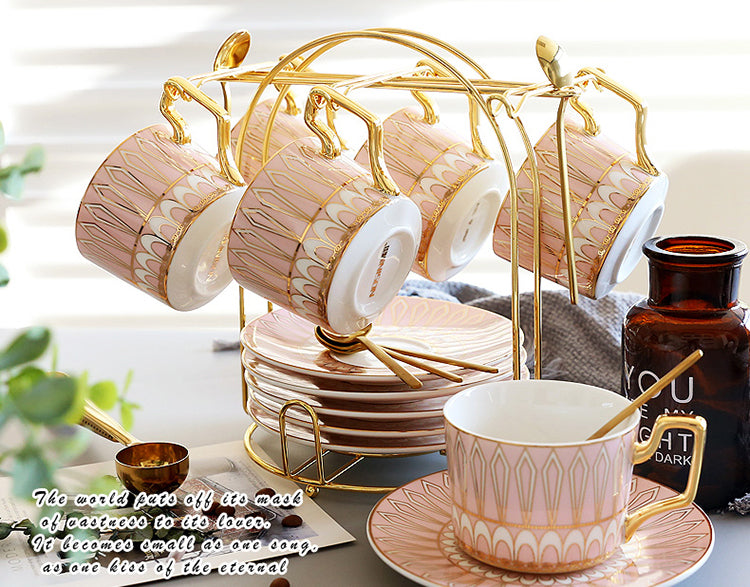 Luxury Gold Plated Ceramic Dinnerware