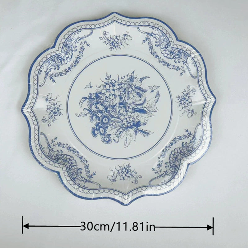 Rose Paper Banquet Afternoon Tea Holiday Supplies Plate
