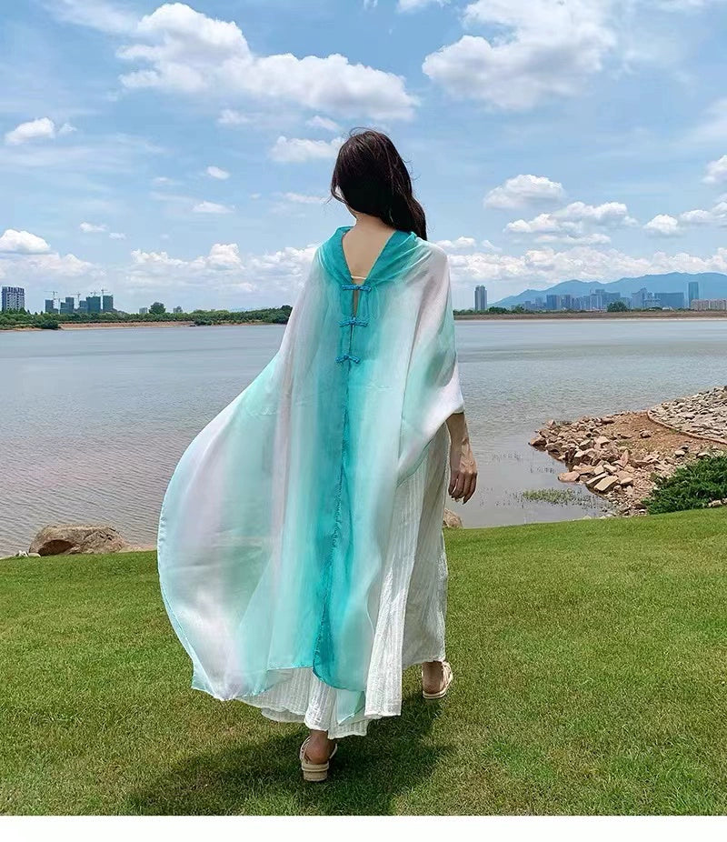Travel Summer Gradient Shawl