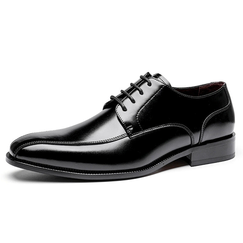 Men's Breathable Square Toe Leather Shoes