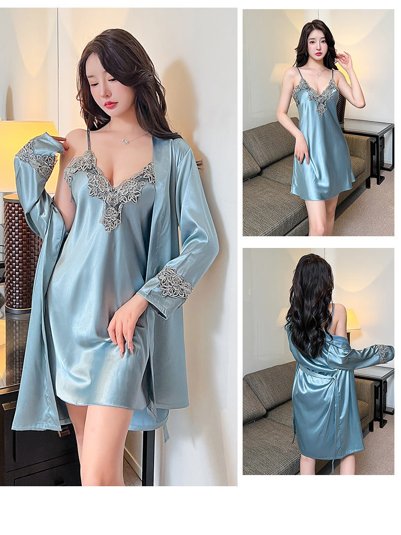 Women Ice Silk Pajamas