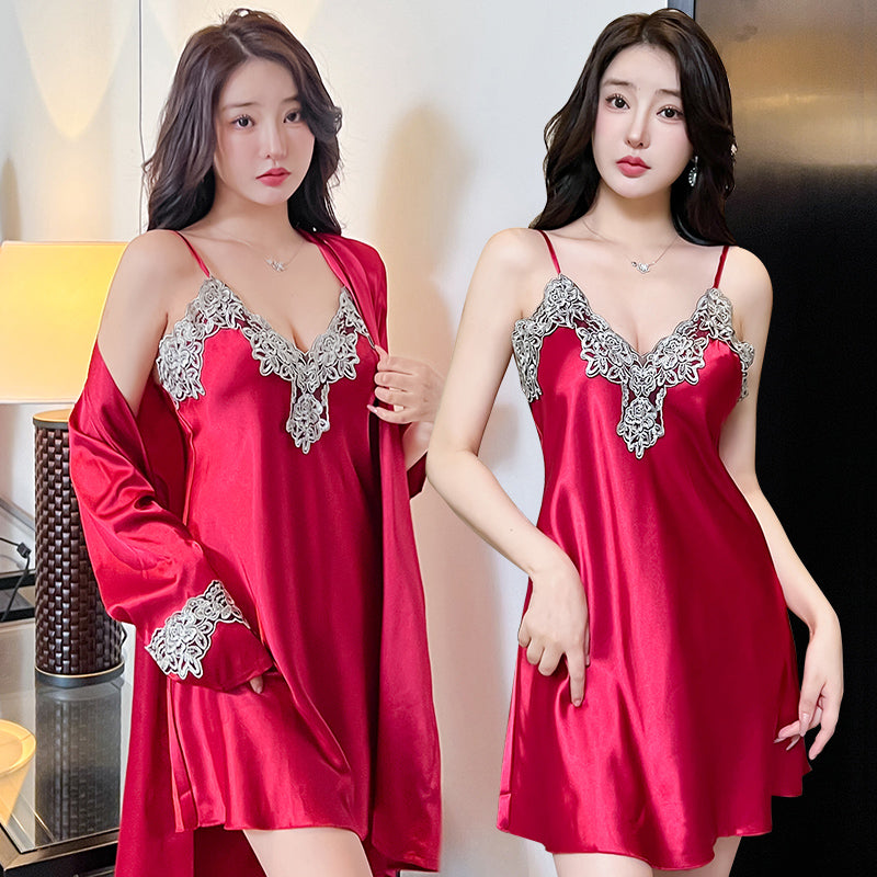Women Ice Silk Pajamas