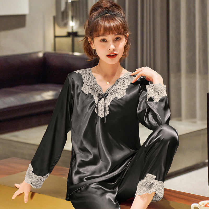 Women Ice Silk Pajamas