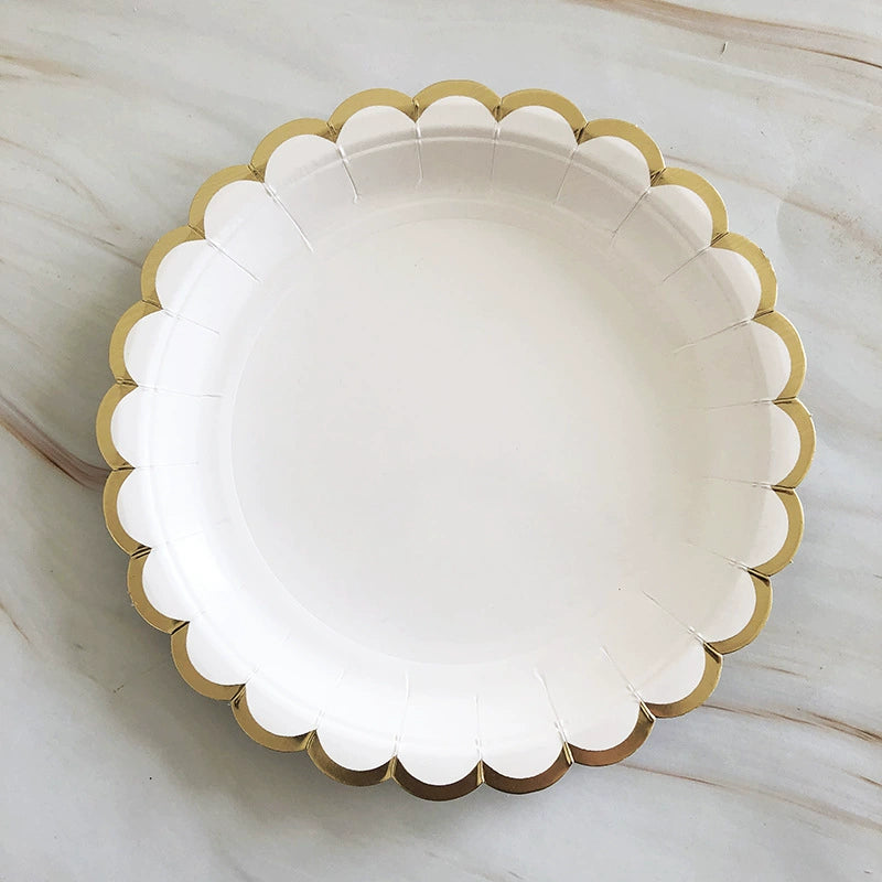 Rose Paper Banquet Afternoon Tea Holiday Supplies Plate