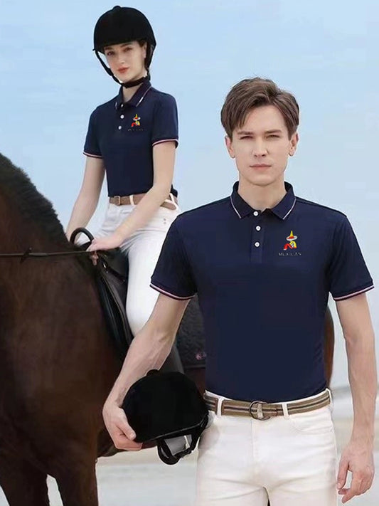 Men/Women Shirt Short-Sleeved and Long-Sleeved Casual Polo T-shirts