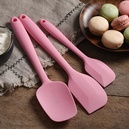 Silicone Spatula Three-Piece Set Snowflake Crisp Baking Tool Cream Shovel Cake Scraper Stirring Knife Suit