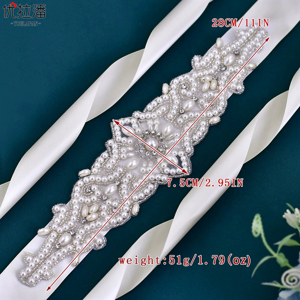 Trendy Classy Pearl Alloy Exquisite Women Belt