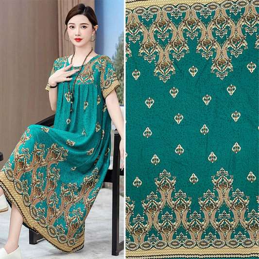 Silk Synthetic Cotton Rayon Cloth Mulberry Summer Loungewear Pajamas Dress