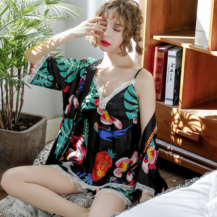 Women Ice Silk Pajamas
