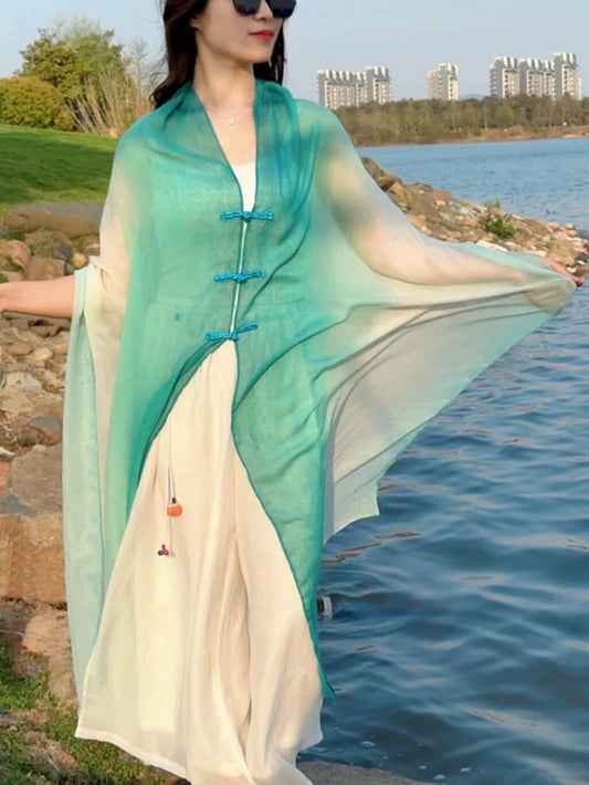 Travel Summer Gradient Shawl