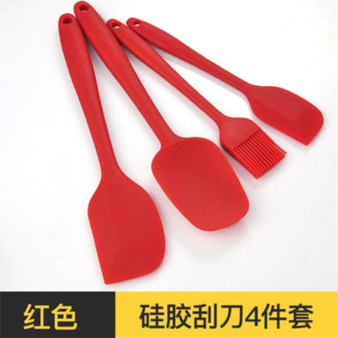 Silicone Spatula Three-Piece Set Snowflake Crisp Baking Tool Cream Shovel Cake Scraper Stirring Knife Suit
