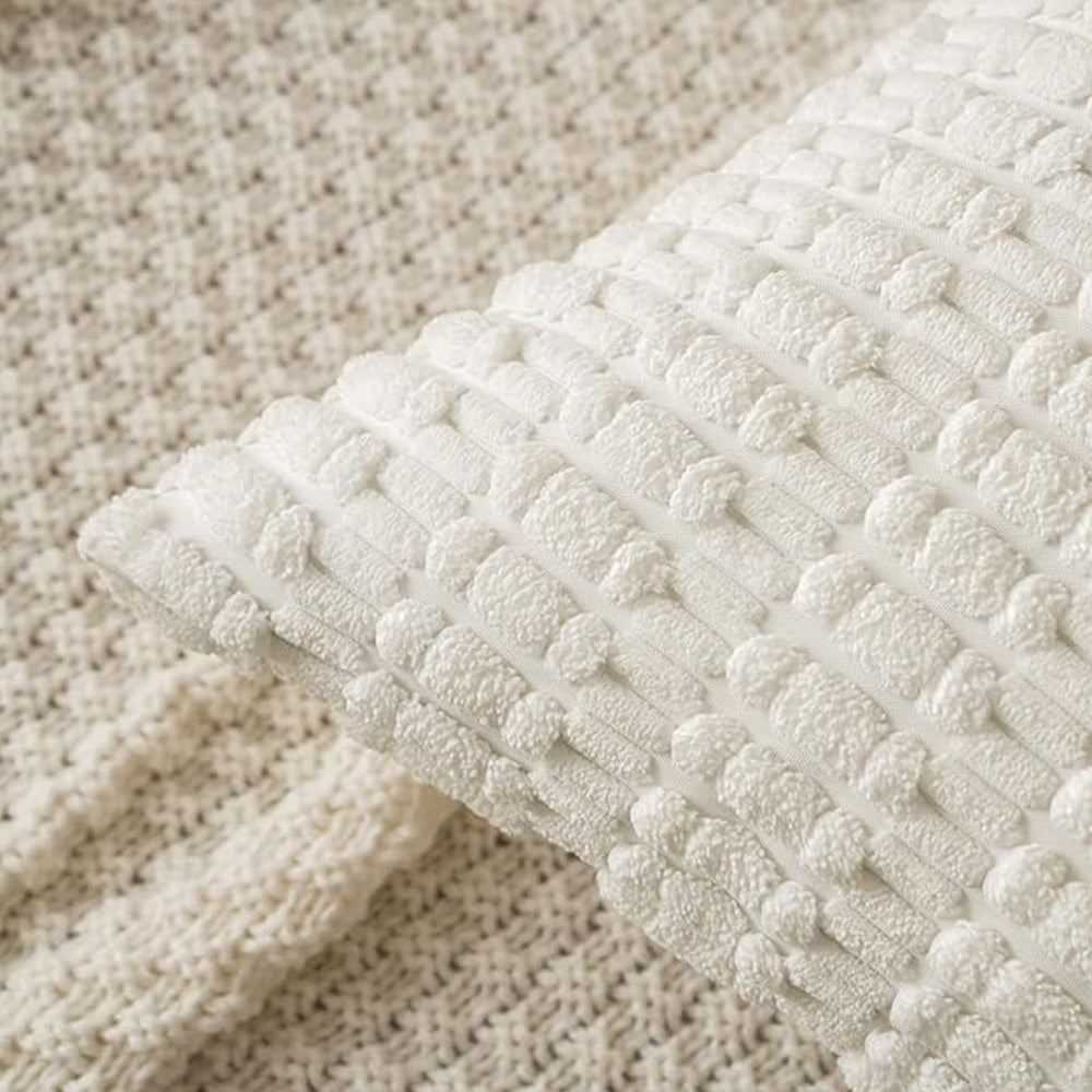 18"x18" tufted dot corduroy throw pillow 16 colors soft 3d dotted texture  450g insert included