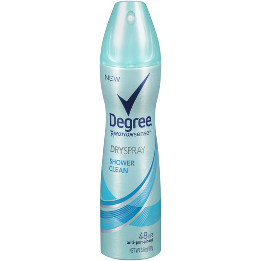 Degree Women Antiperspirant Deodorant Dry Spray, Shower Clean, 3.8 oz
