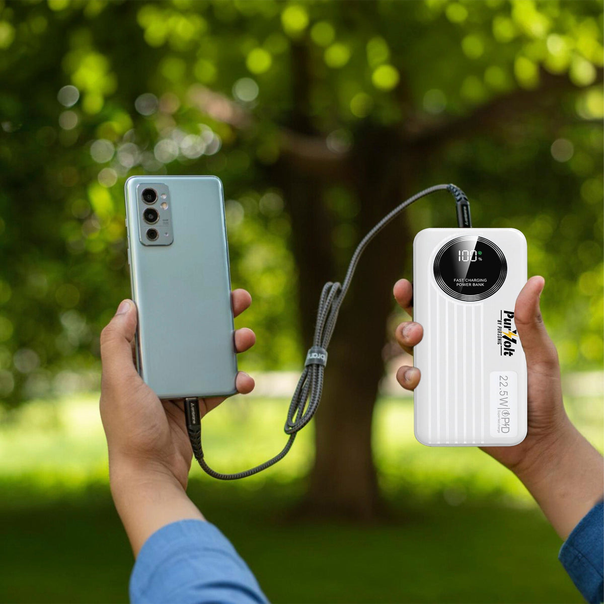 Emergency Prep Bundle: Pursonic 2-In-1 Ultra Bright Flashlight & LED Fast Charging Power Bank