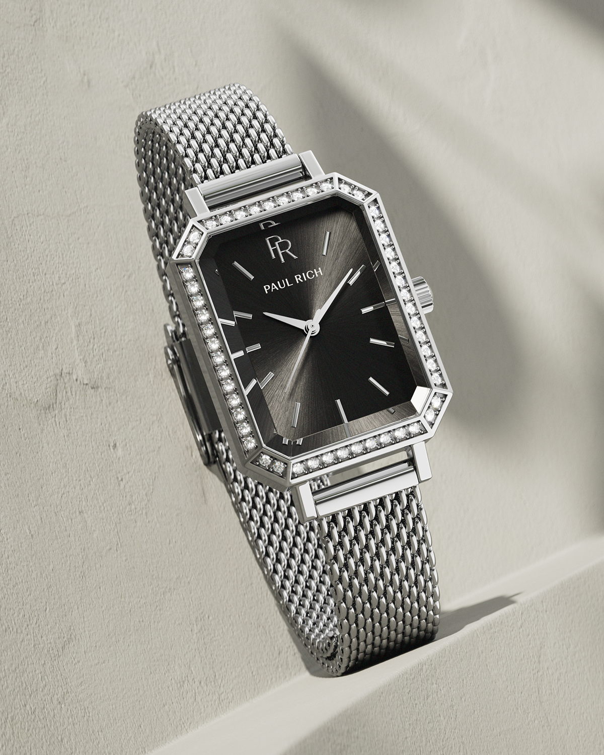 Icon - Silver Black Watch