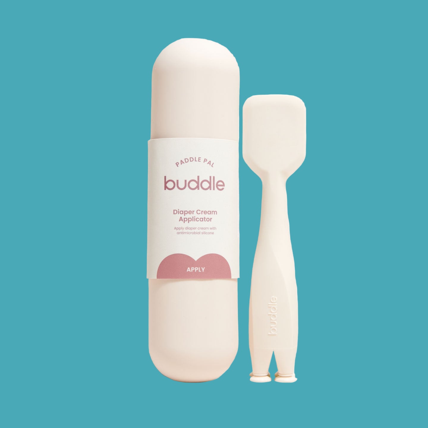Buddle Silicone Diaper Rash Applicator Paddle Spatula & Carrying Case