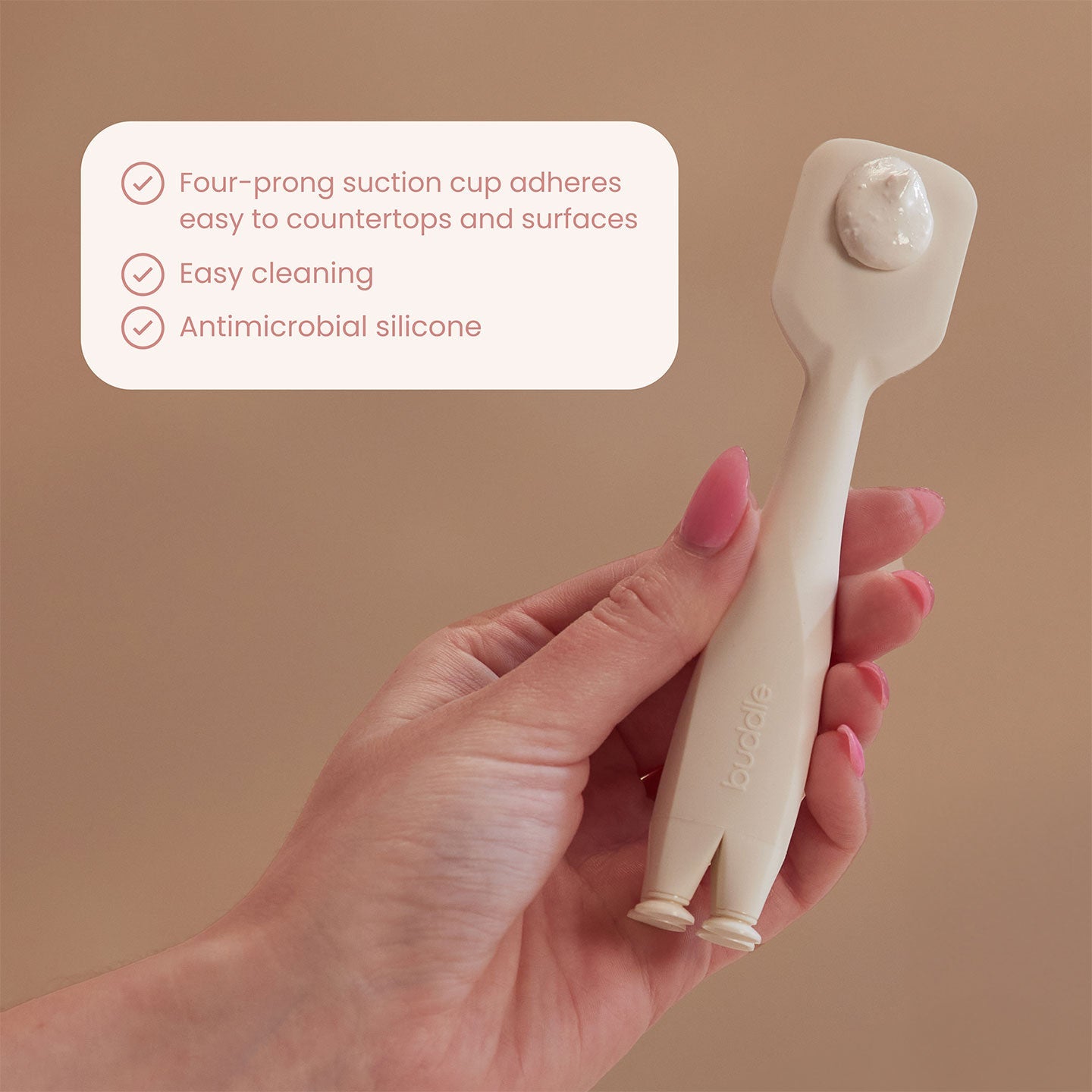 Buddle Silicone Diaper Rash Applicator Paddle Spatula & Carrying Case