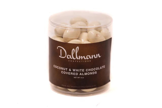 6oz White Chocolate & Coconut Covered Almonds