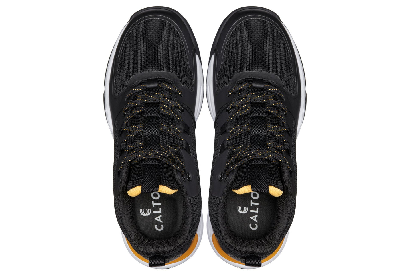 CALTO - Q391 - 3 Inches Taller (Black/Orange) - Basketball High-Top Sneakers