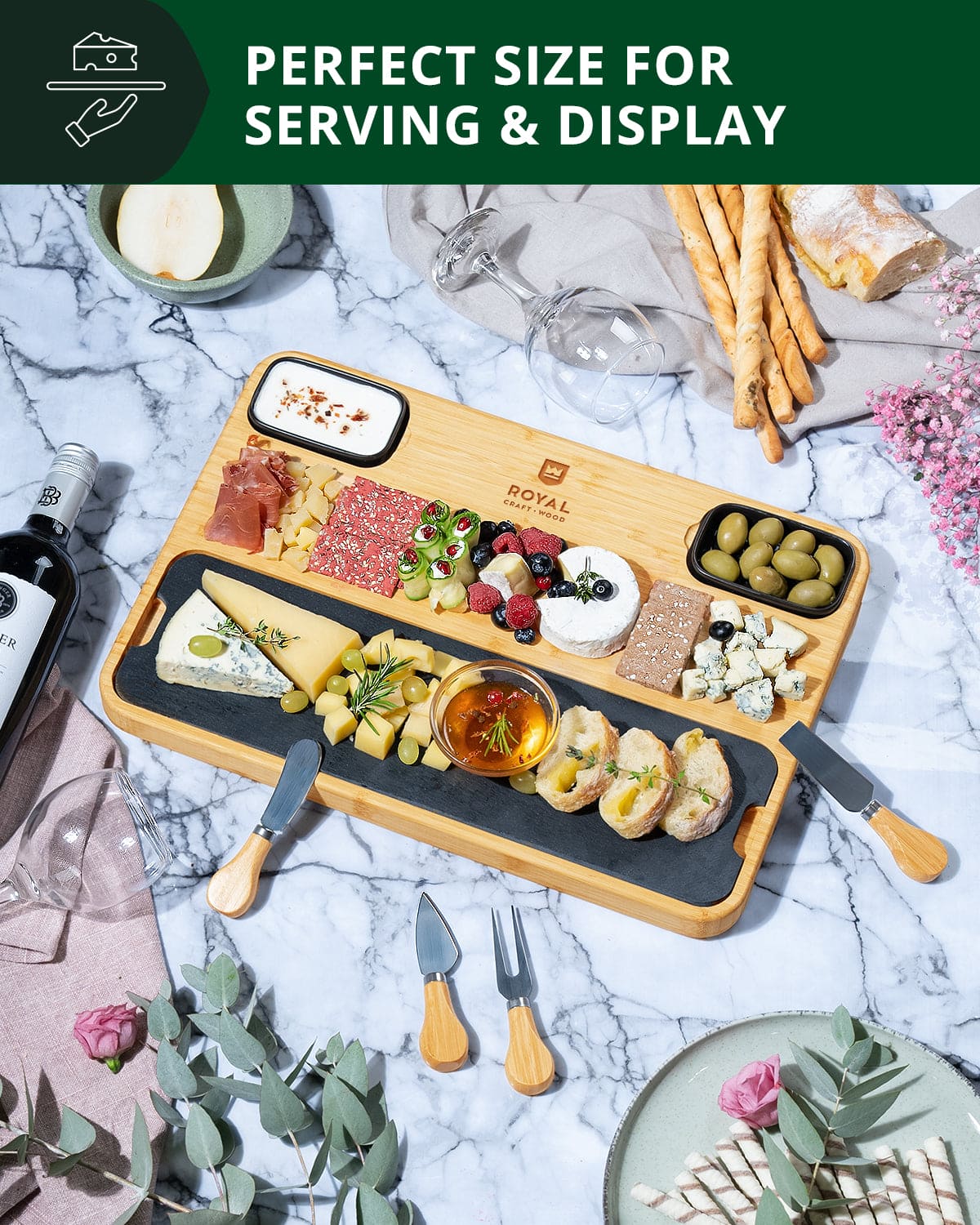 Cheese Board with Slate Plate