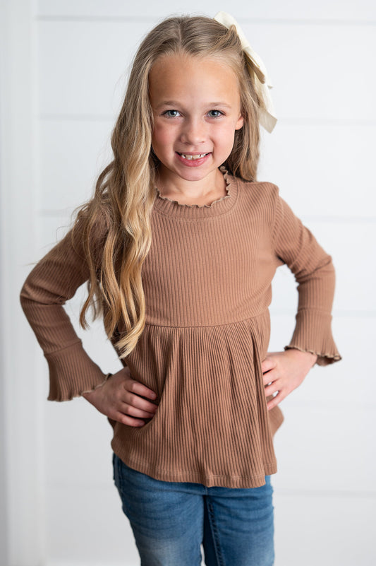 Toffee Ribbed Shirt