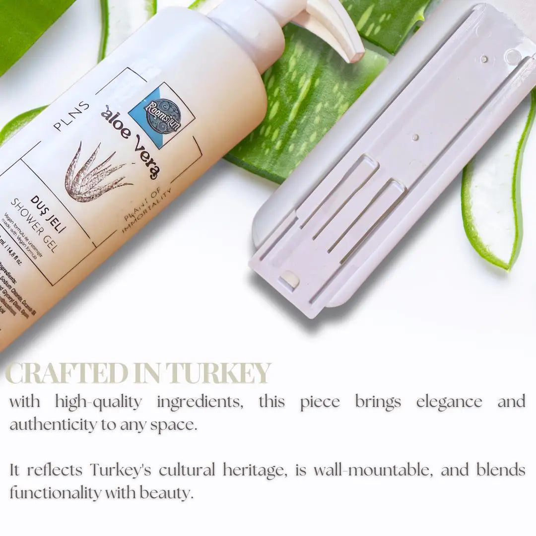 Roomsium Aloe Vera Dispenser Set Hotel And Airbnb Essentials