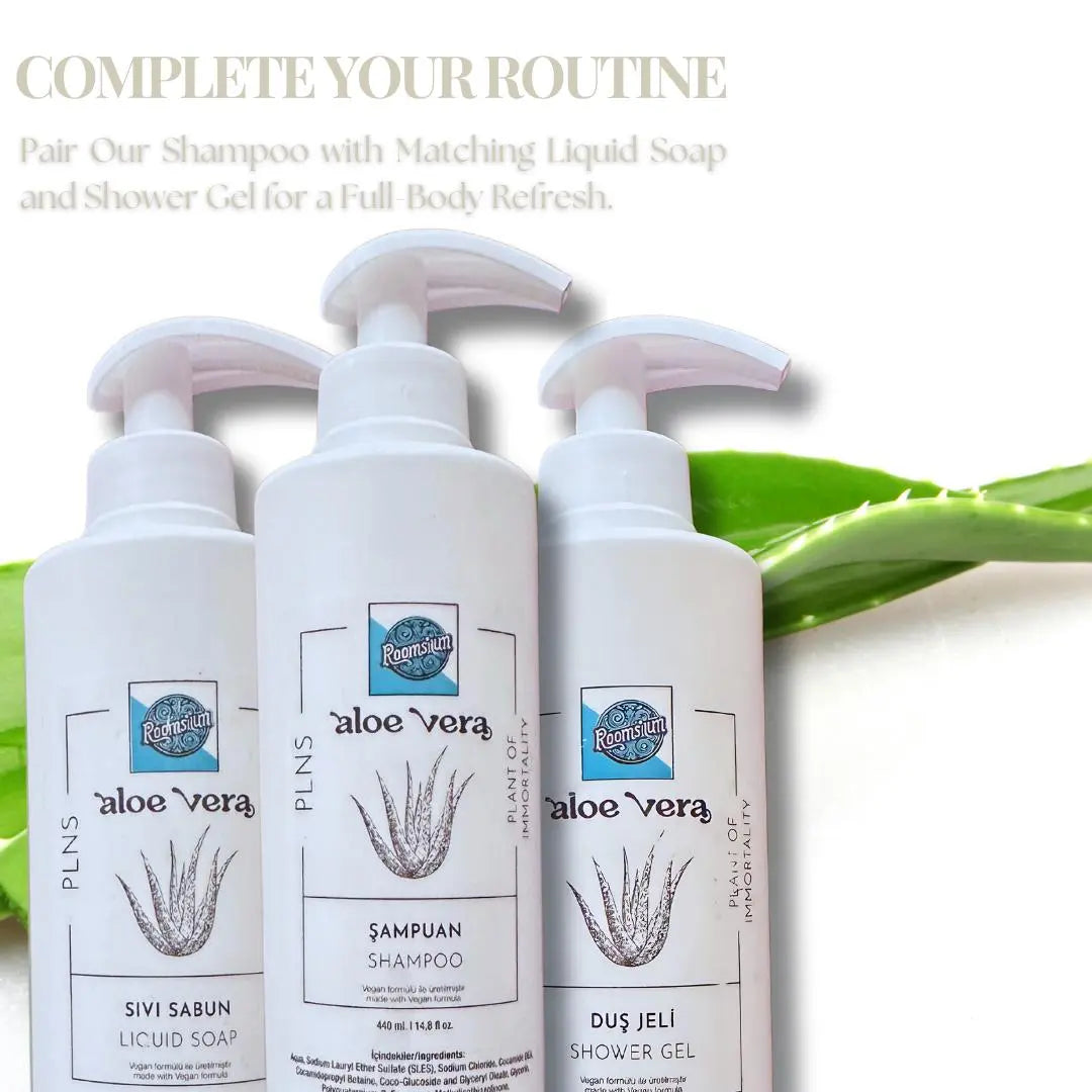 Roomsium Aloe Vera Shampoo 14.8 Fl Oz Vegan Paraben Free