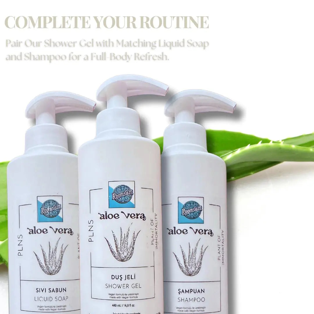 Roomsium Vegan Body Wash Aloe Vera Shower Gel 14.8 Fl Oz