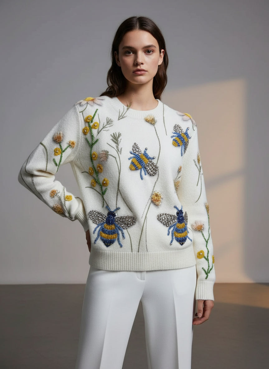 Women Sparkling Autumn/Winter Knit Sweater