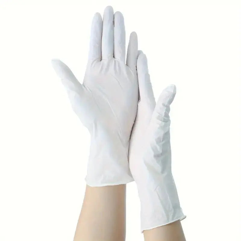 20/50/100PCS Disposable White Nitrile Gloves Household Cleaning Gloves Kitchen Cooking Tattoo Pet Tools Waterproof Latex Free