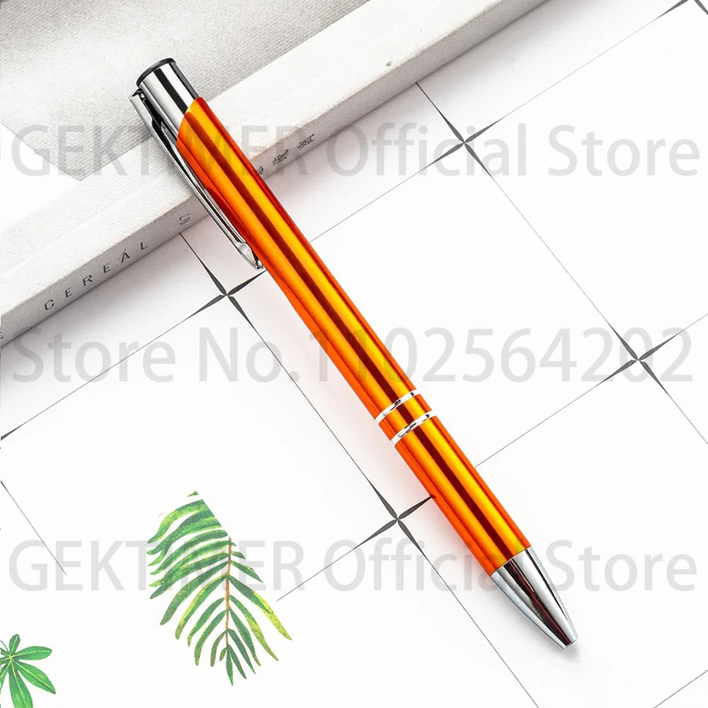 100 50 20 Pcs Custom Ballpoint Pen Metal Pen Support Custom Logo Advertising Wholesale Personalized Pen Advertising Gift