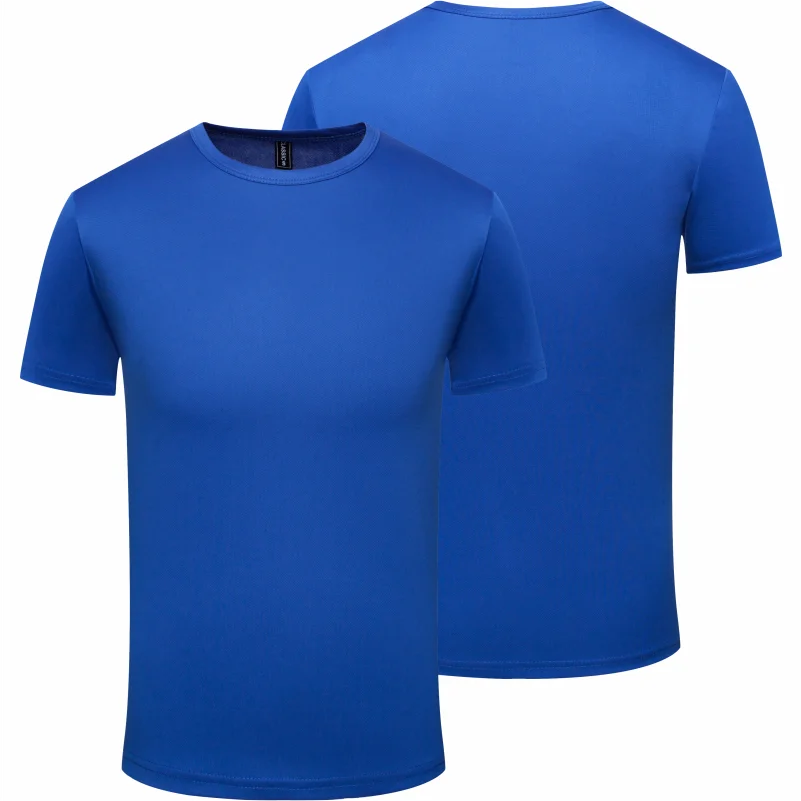 Quick Dry Round Neck T-shirt Custom Printed Embroidered Logo Sports Fitness Short Sleeve Top Running Shirts