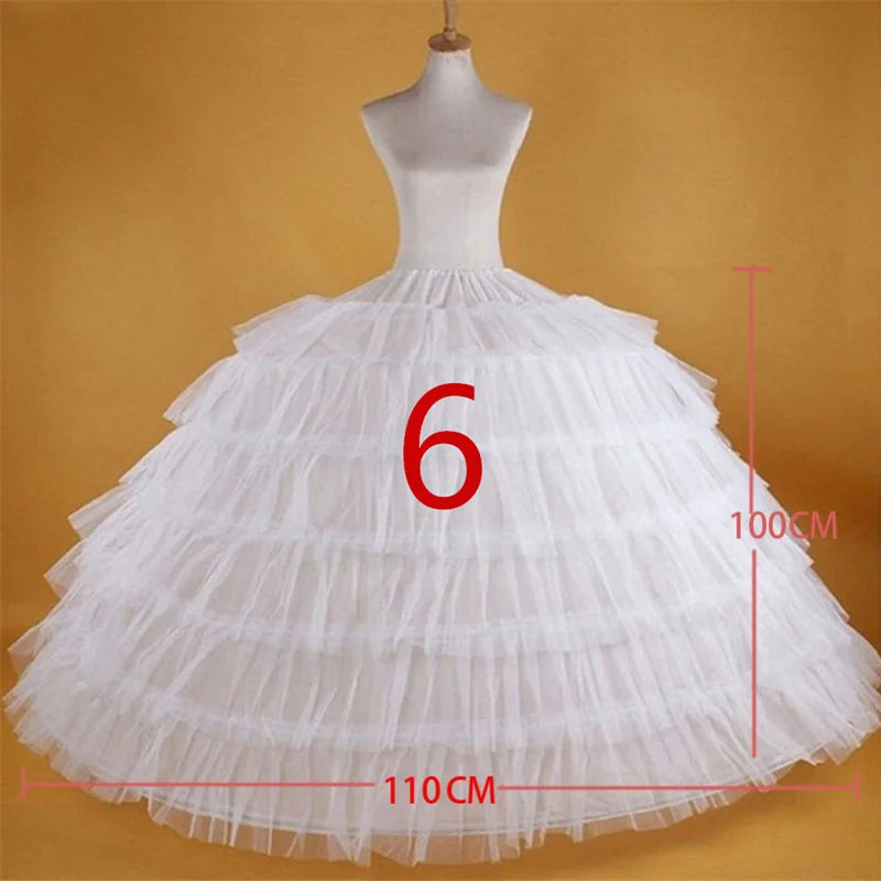 Bridal Wedding Petticoat Underskirt Prom Hoop Crinoline Fancy Skirt Slip 11 Styles Customized