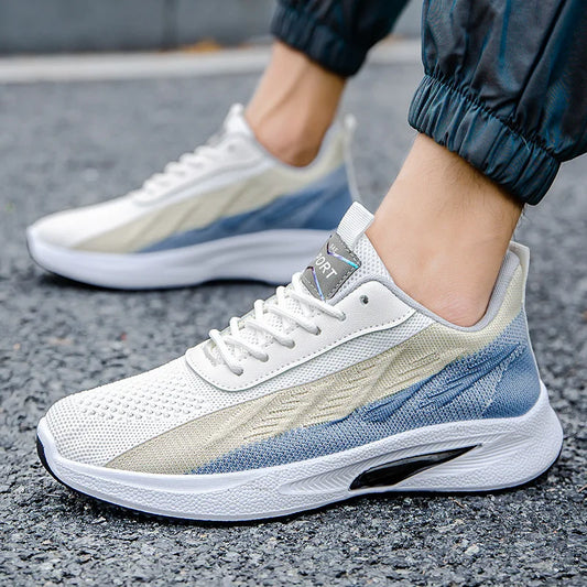 Men's Summer Lightweight Running sneakers Shoes breathable Lace-up