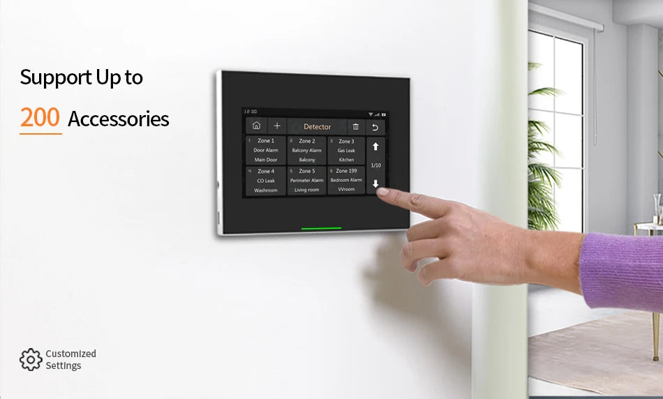 Staniot Wireless WiFi 4G Smart Tuya Security Alarms for Home with 5 Years Door Window Sensor Burglar System Kits Work with Alexa