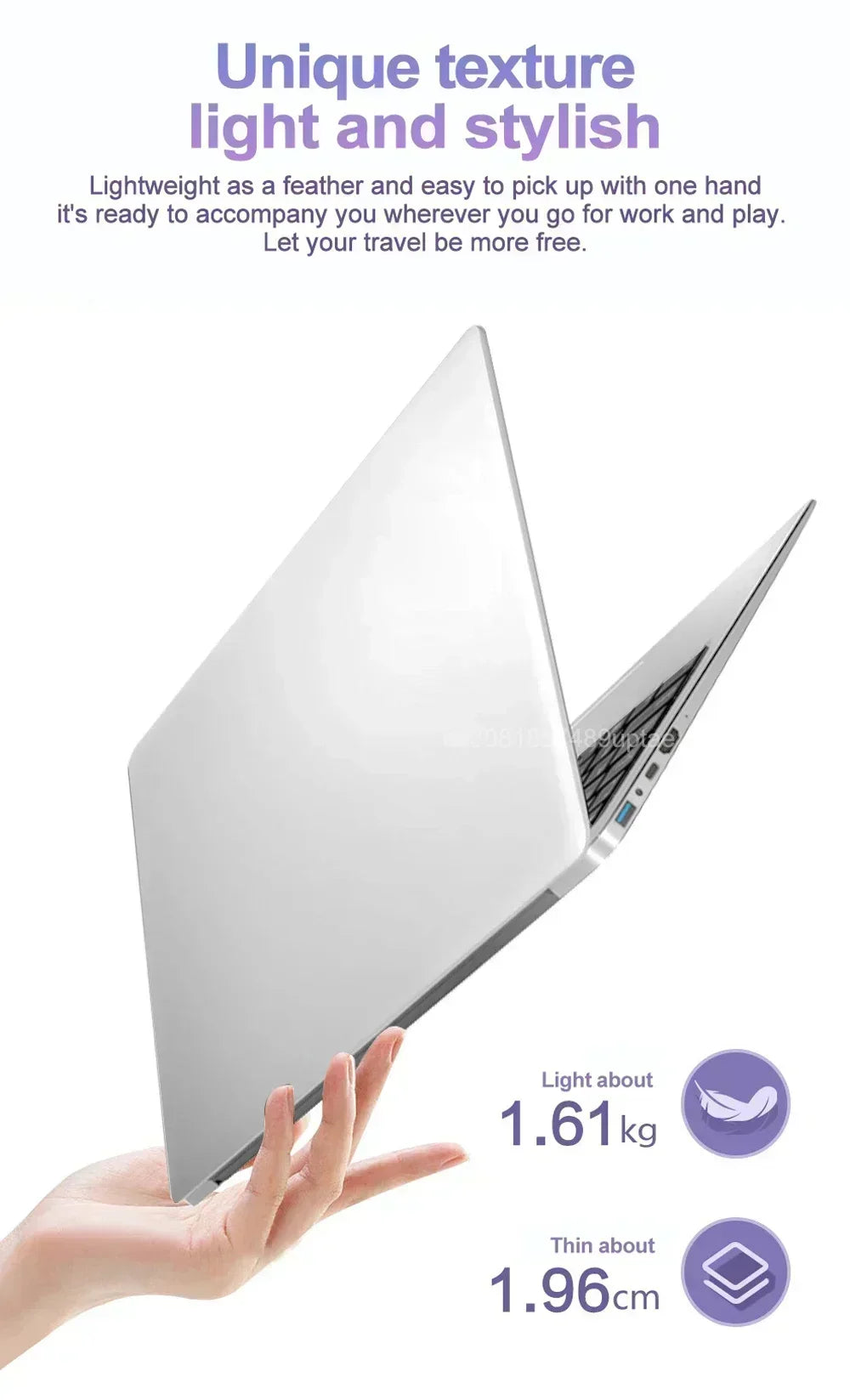 14.1 Inch FHD Ultra Thin Laptop Intel N3700/4405U Win11 DDR4 16GB/32GB RAM 2TB SSD Portable Business Office Notebook PC