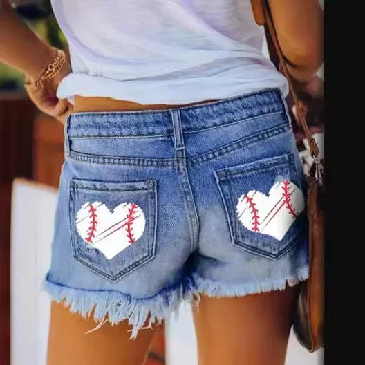Ripped Vintage Denim Women Jeans Shorts