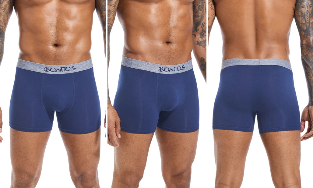 4pcs Men Underwear Cotton Boxer Shorts