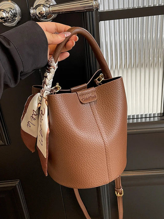 Retro Women's Handbag Bag High-End Soft PU Leather