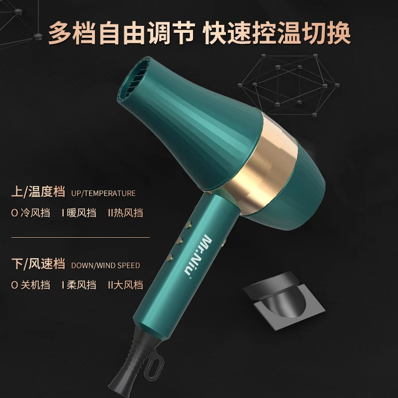 Professional Ionic Hair Dryer | Powerful Blow Dryer with Fast Heating, Hot & Cold Settings, Air Collecting Design