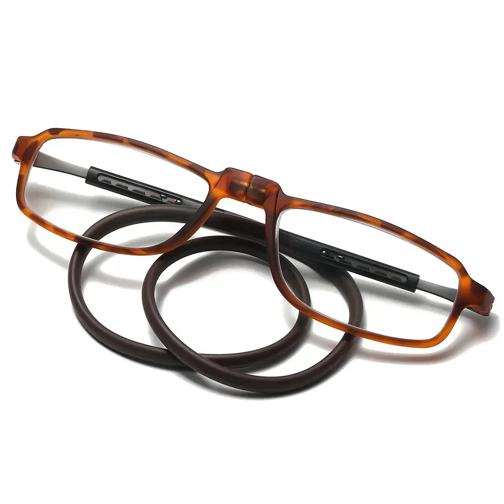 DML Ultralight Reading Men Women Glasses Hanging Stretch Anti-fatigue Presbyopia Unisex Glasses Diopter +1.5+3.5