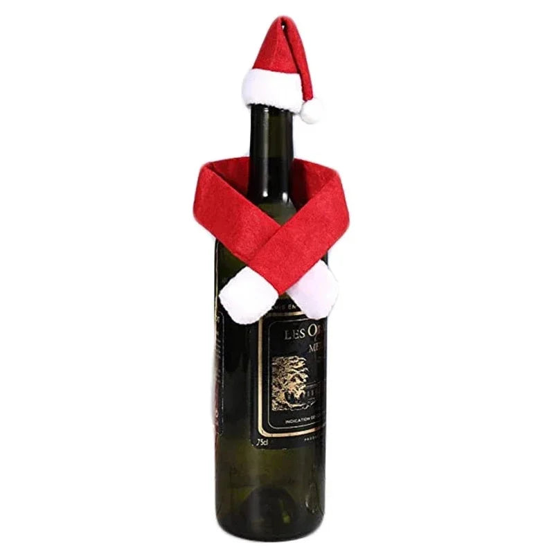 Christmas Wine Bottle Decoration